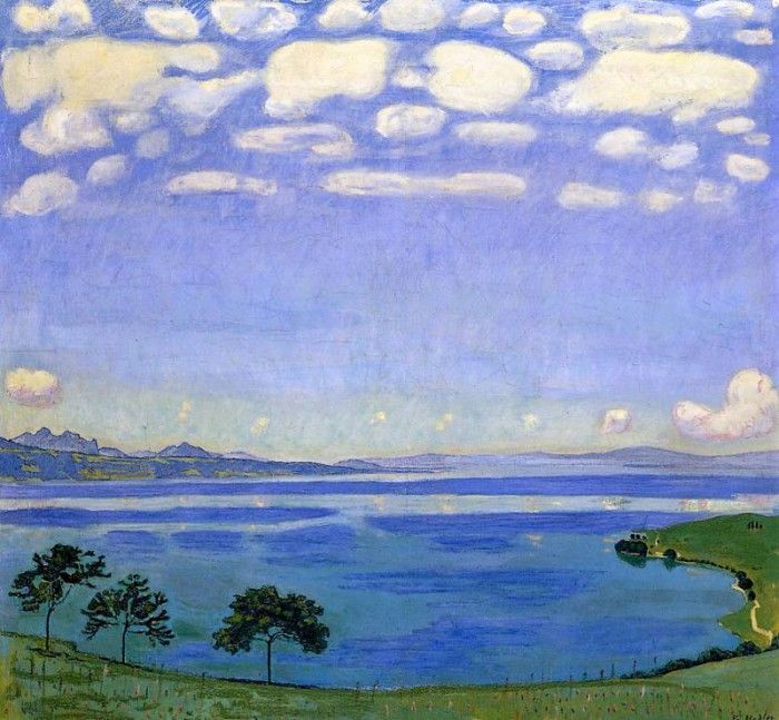 Hodler Ferdinand Lake of Geneve Sun. , 