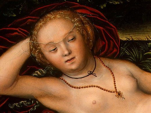 Cranach d.a. The Nymph of the Spring, after 1537, Detalj 2, . ,  