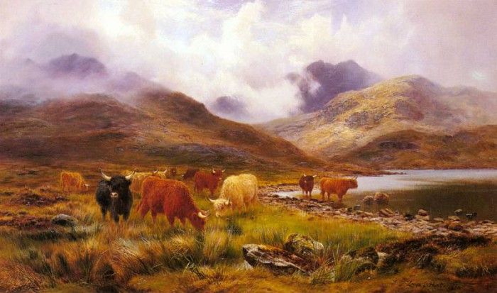 Hurt Louis Bosworth A Misty Day In The Highlands. ,  