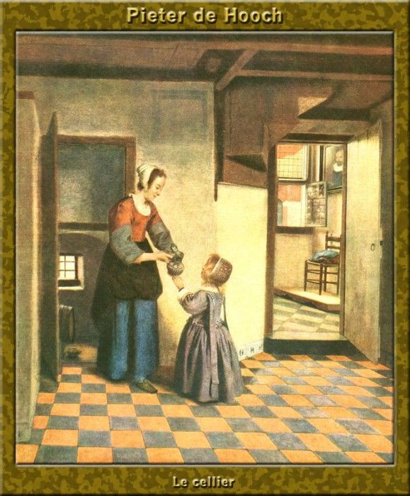 PO Vp S1 55 Pieter De Hooch-Le cellier. Hooch, Pieter De