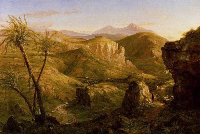 Cole Thomas The Vale and Temple of Segesta Sicily. , 