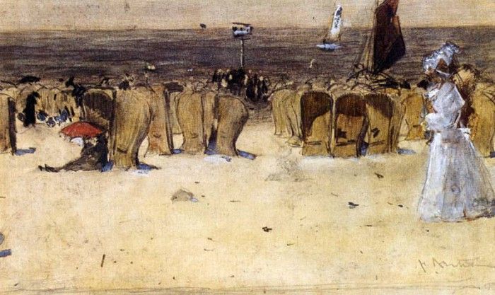 Arntzenius Floris Figures On The Beach Scheveningen. Arntzenius, 