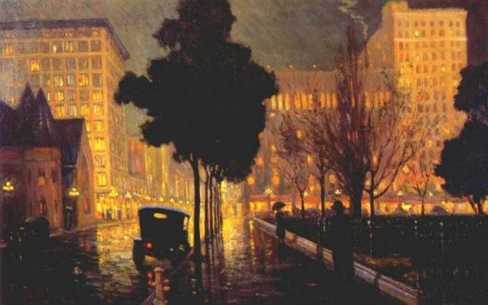 coburn rainy night 1917. ,  