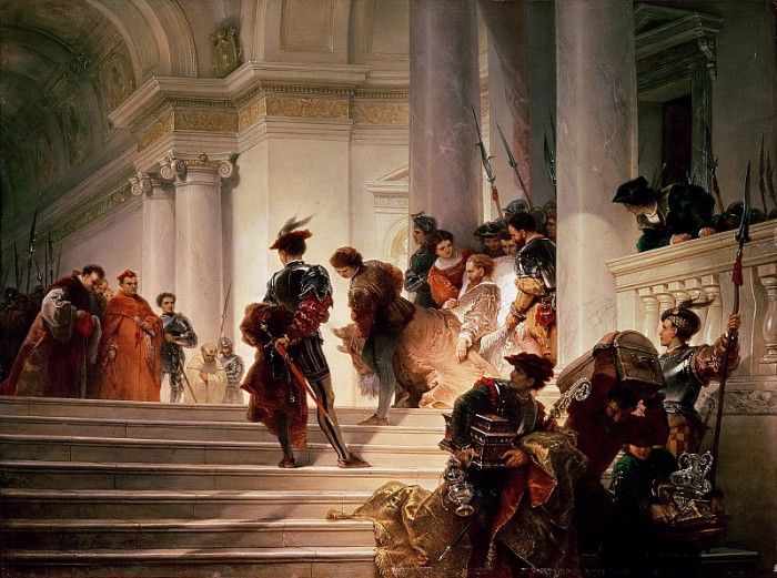    [Cesare Borgia leaving the Vatican]. ,  