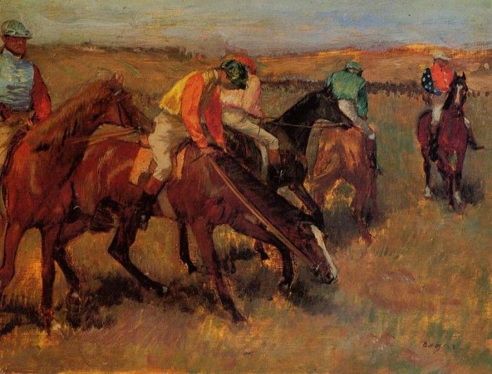 Degas Edgar Before the Race. , --