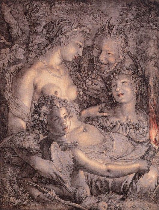 GOLTZIUS Hendrick Without Ceres And Bacchus Venus Would Freeze. , 