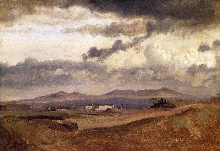 Corot View of the Roman Campagna. , --