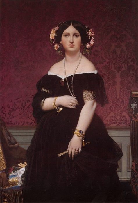 Ingres Madame Paul Sigisbert Moitessier. ,   