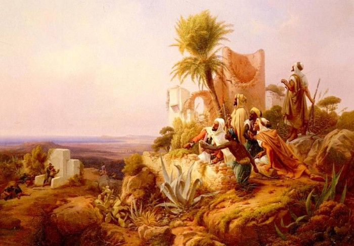 Simonsen Niels Arabs In A Hilltop Fort. , 