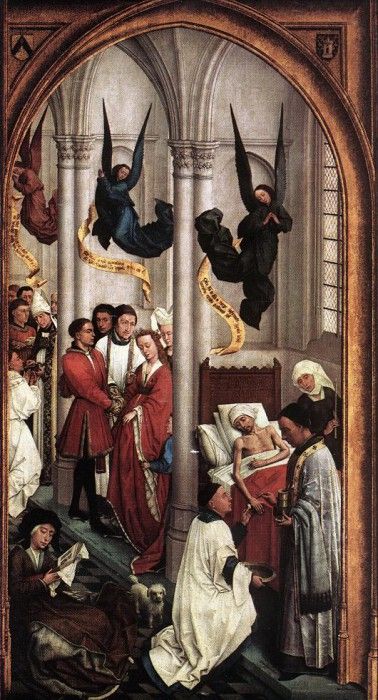 Weyden Seven Sacraments (right wing). ,   