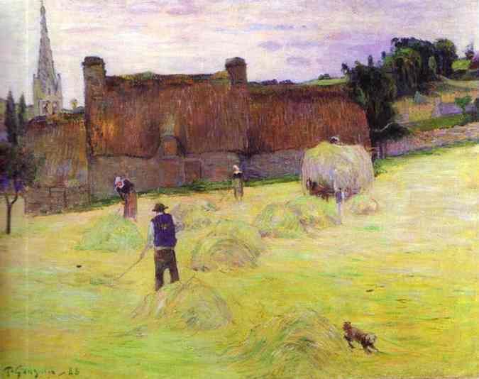 Gauguin - Hay-Making In Brittany. , 