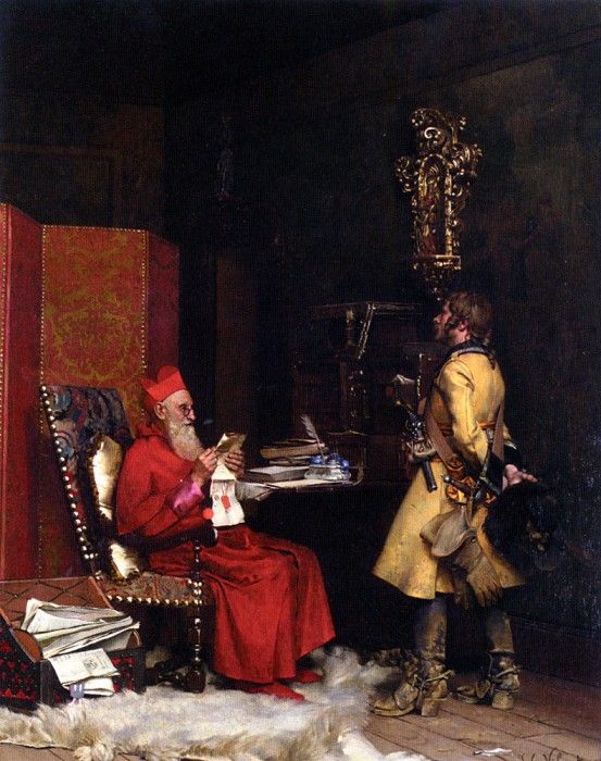 Jean Georges Vibert Un Secret D-etat 1875 Private Collection. Vibert,  