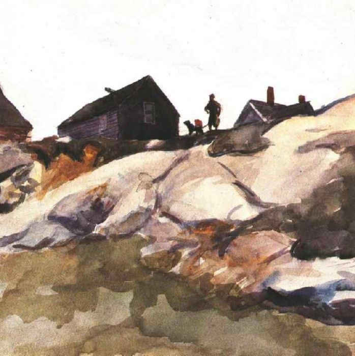 Hopper Rocks at the Fort Gloucester,1924, Private. , 