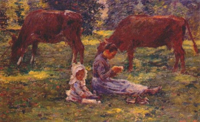 robinson watching the cows 1892. 