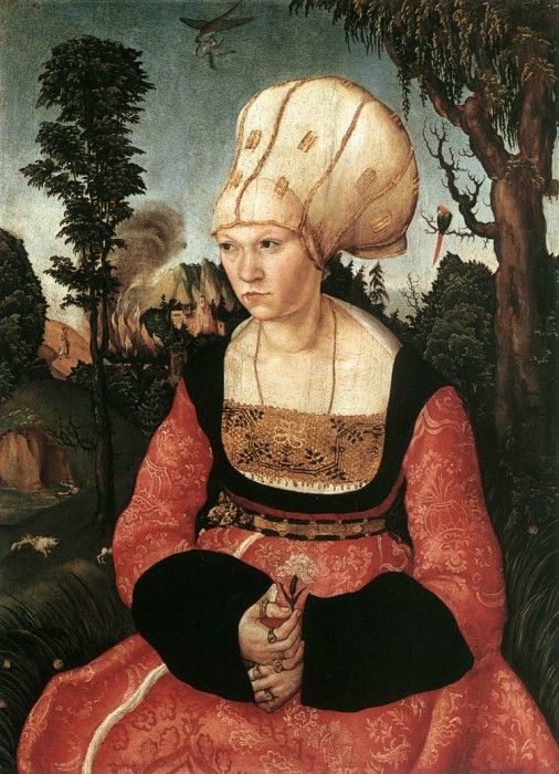 CRANACH Lucas the Elder Portrait Of Anna Cuspinian. ,  