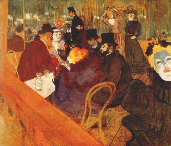 lautrec at the moulin rouge 1892. -,  