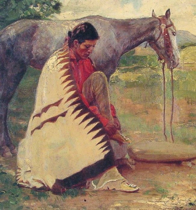 Indian Tying Mocasin. ,  