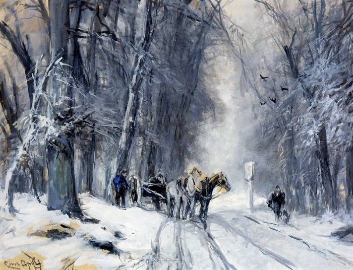 Apol Louis Lodewijk Winter forest view Sun .  