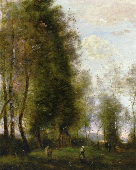 Corot A Shady Resting Place aka Le Dormoir. , --