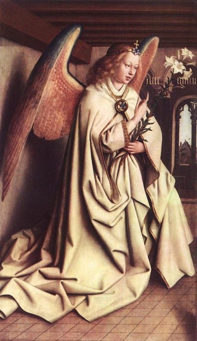 Eyck Jan van The Ghent Altarpiece Angel of the Annunciation. ,  