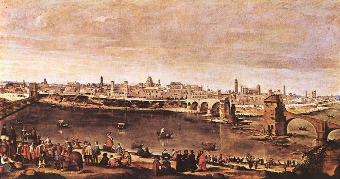 Velazquez View of Zaragoza. ,    