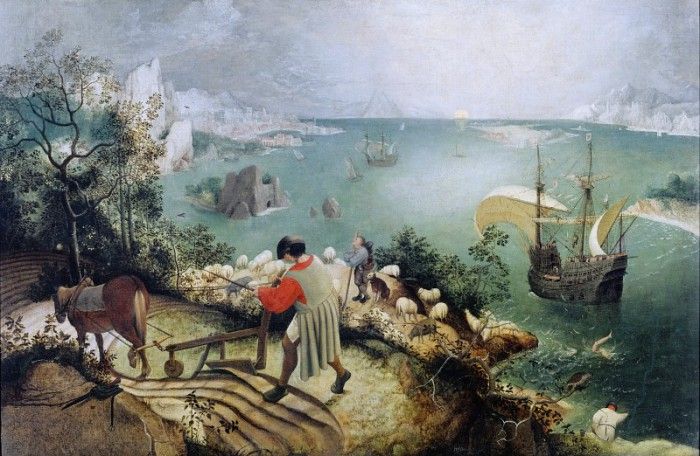   [Landscape with the fall of Icarus] 1555-60, 73112,   , . ,  