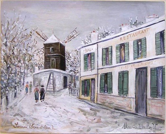 Moulin de Sannois Sous la Neige 1938. , 