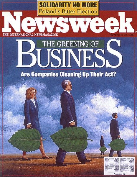 am-Rafal Olbinski Newsweek Nov 1990. Olbinski, 