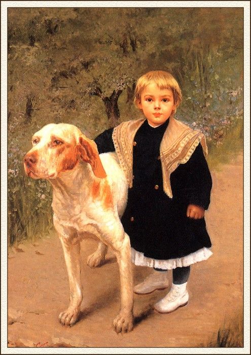 bs-ahp- Luigi Torro- Child With A Hound. Torro, 