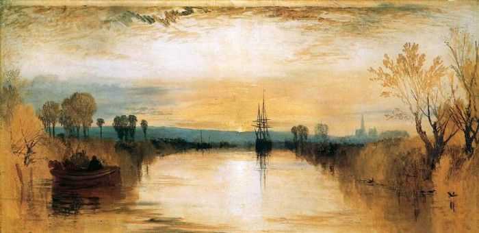 Turner Joseph Chichester canal Sun. ,   