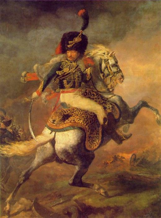 Gericault An Officer of the Imperial Horse Guards Charging, . ,    