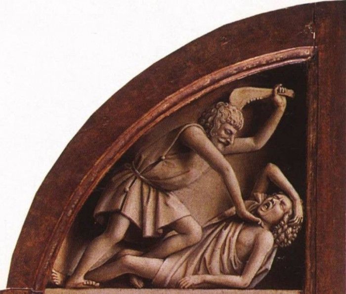 Eyck Jan van The Ghent Altarpiece The Killing of Abel. ,  