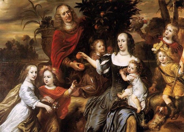Ovens Jurriaen Portrait of unknown family Sun. , Jurriaen