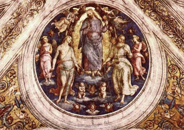 Perugino Pietro Christ in his Glory 1507 8. , 