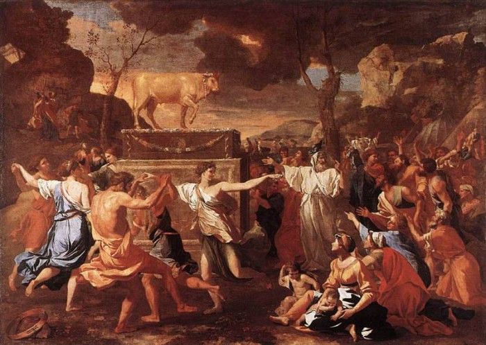 Adoration of the golden calf EUR. , 