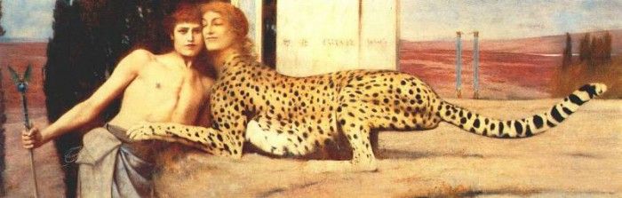 khnopff art (or the sphinx or the caresses) 1896. , 