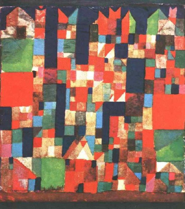 Klee City Picture with Red and Green Accents,1921, Coll. Dr . , 