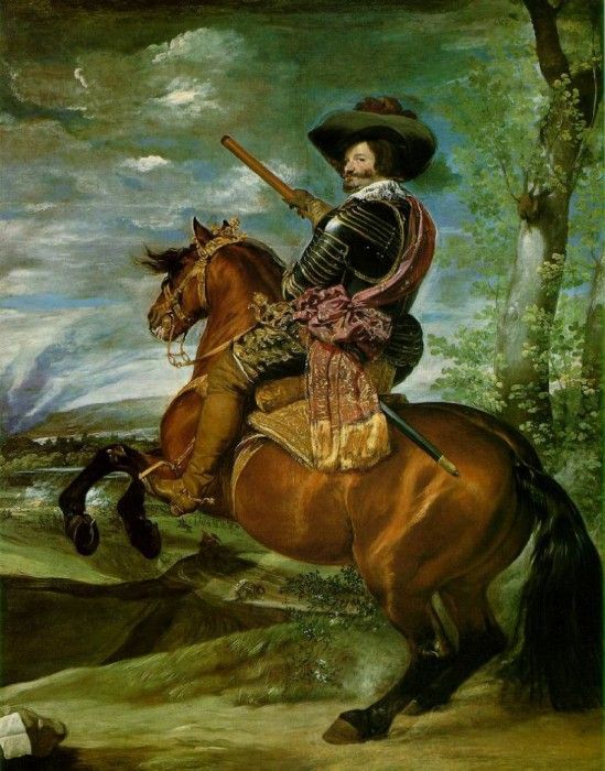 Velazquez The Count Duke of Olivares on Horseback. ,    