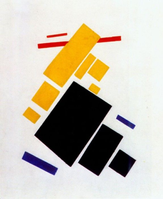 malevich airplane flying (suprematist painting) 1915. , 