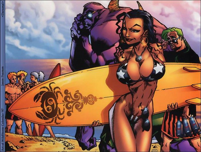018 Daruma!  WFA - TGC  Art of WildStorm Calendar 97. , 