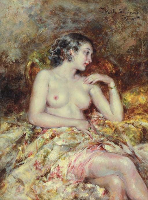A Semi-nude in an Interior. ,  