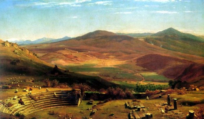 The Amphitheatre of Tusculum. Whittredge,  