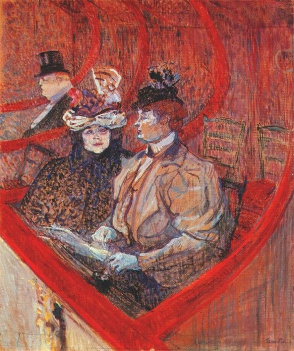 lautrec a box at the theater 1896-7. -,  