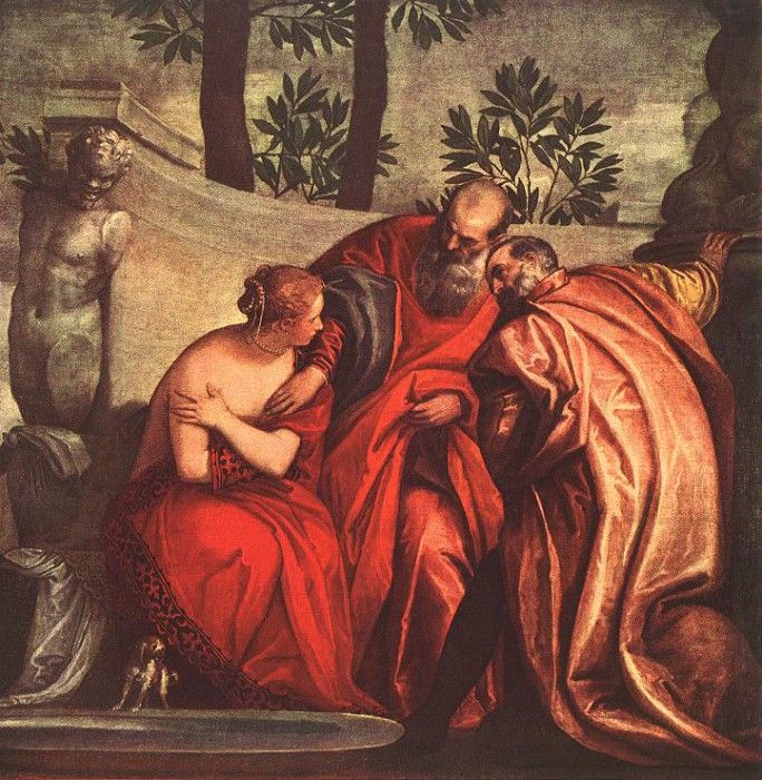 VERONESE SUSANNA IN THE BATH, LOUVRE. , 