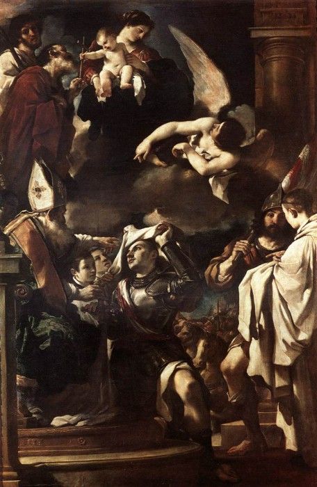 Guercino St William of Aquitaine Receiving the Cowl. ,   