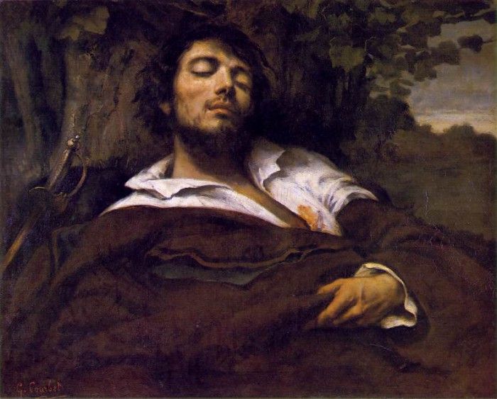 Courbet Portrait of the Artist, called The Wounded Man, 18. , 