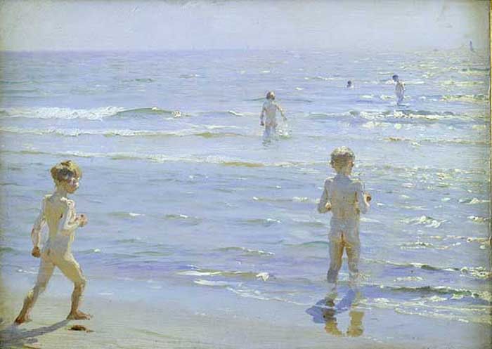 Kroyer Peder Severin Bano de muchachos. Kroyer,  