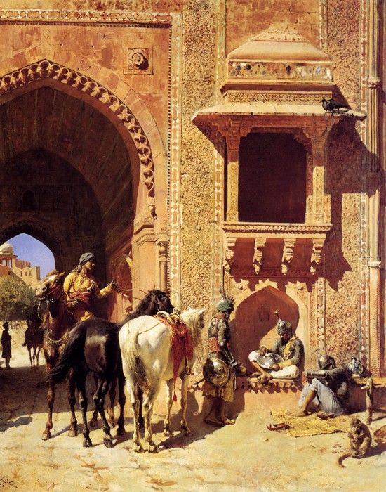 Weeks Edwin Gate Of The Fortress At Agra India. ,  