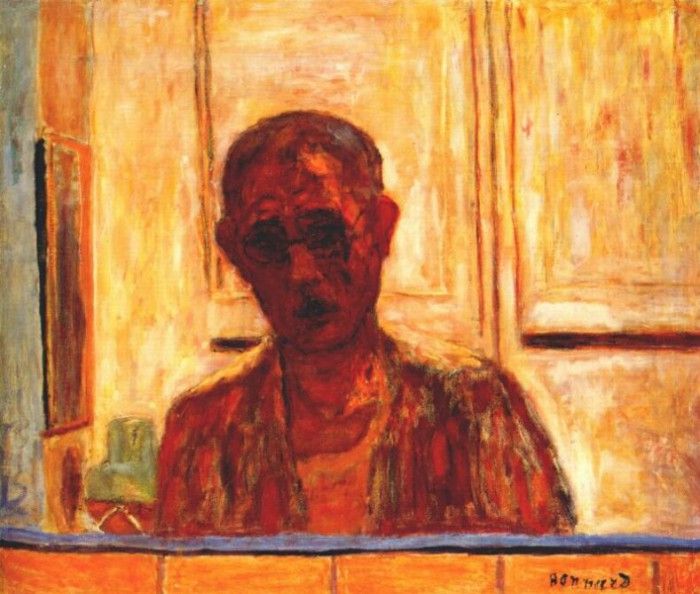 bonnard self portrait in mirror 1938.  