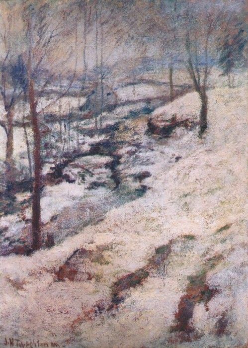 twachtman frozen brook c1893. Twachtmann,  